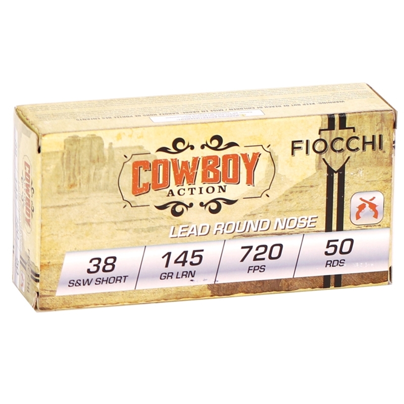 cchi Cowboy Action 38 S&W Short 145 Grain Lead Round Nose Box Of 50 Ammo