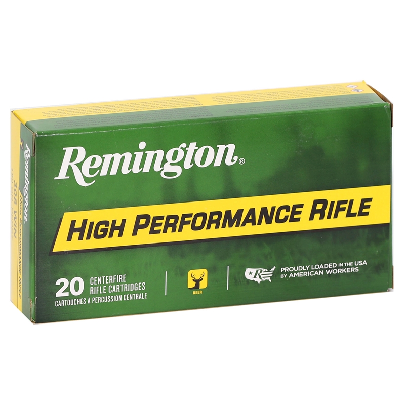 Remington High Performance Rifle .308 Winchester Ammo 180 Grain Pointed Soft Point BoatTail R308W4 Box Of 20 ington High Performance Rifle .308 Winchester 180 Grain Pointed Soft Point BoatTail R308W4 Box Of 20 Ammo
