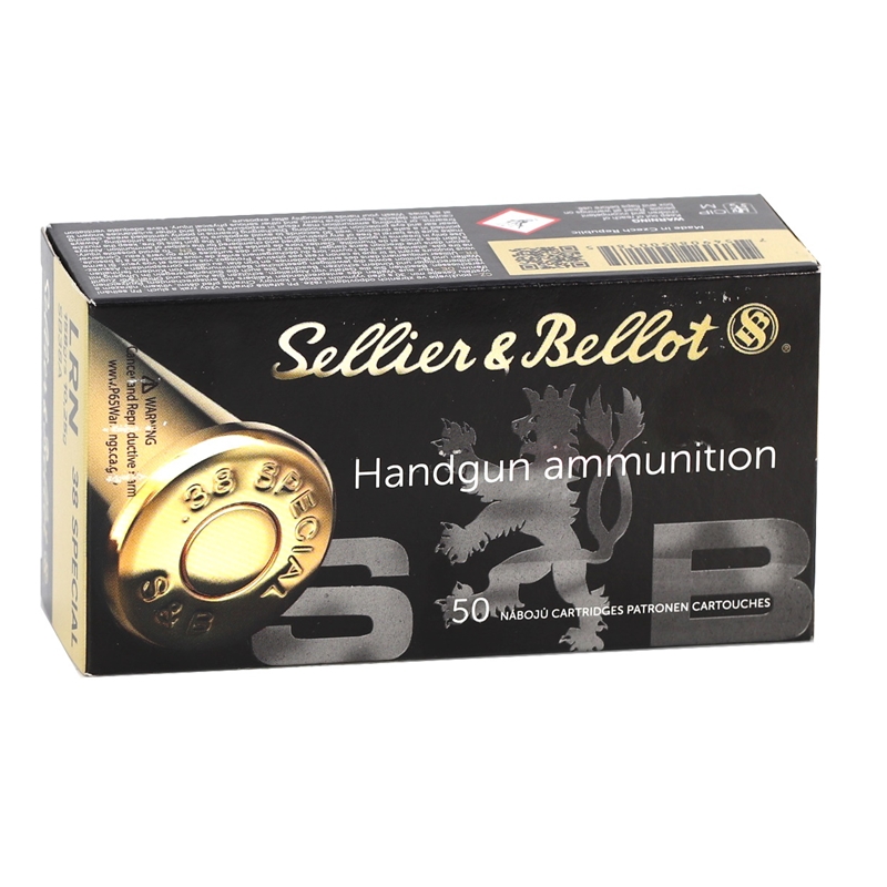 lier & Bellot Handgun 38 Special 158 Grain LRN Box Of 50 Ammo