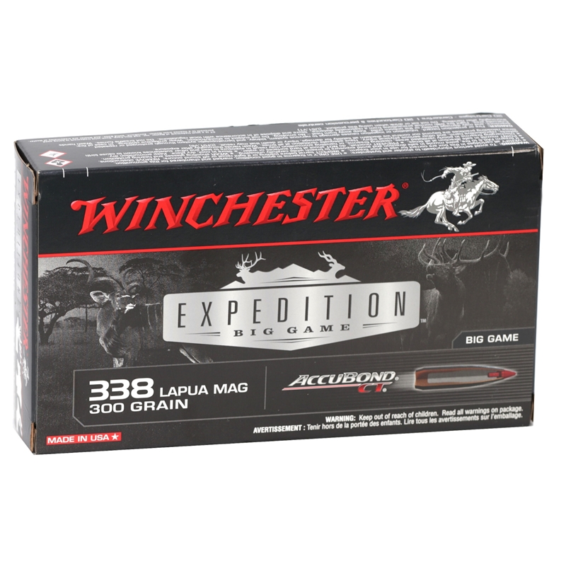 chester Expedition Big Game 338 Lapua Magnum 300 Grain Controlled Expansion Polymer Tip Box Of 20 Ammo