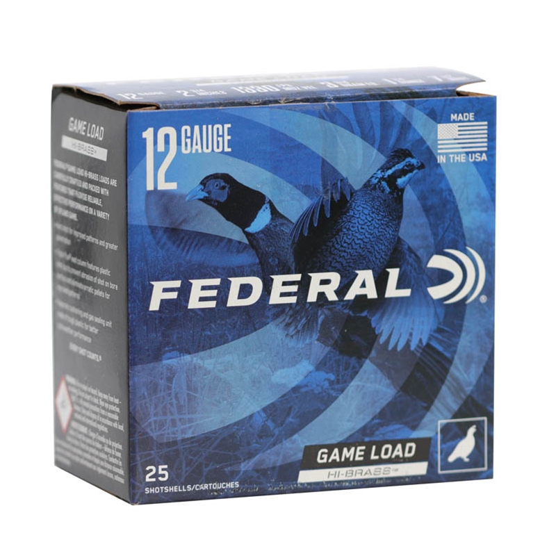 Federal Game Load Hi-Brass 12 Gauge Ammo 2-3/4 1-1/4 Oz #7.5 Shot 437 Pellets Ammo - H126 7.5 Box Of 25 H126 7.5 Box Of 25 Ammo