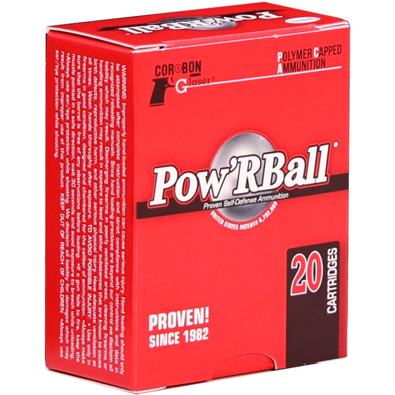 CorBon Pow&aposRBall 10mm Ammo 135 Grain Polymer Hollow Point Ammo - PB10135/20 Box Of 20 PB10135/20 Box Of 20 Ammo