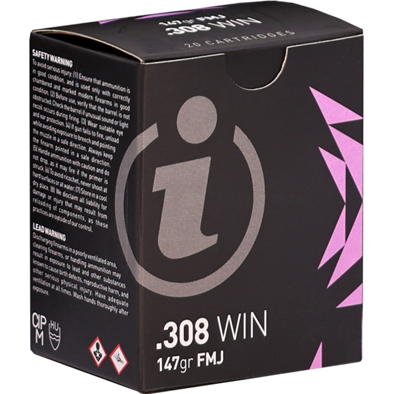 Igman 308 Winchester Ammo 147 Grain Full Metal Jacket VP Ammo - IGMAN308-20 Box Of 200 IGMAN308-20 Box Of 200 Ammo