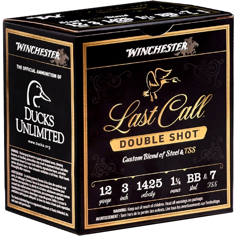 Winchester Last Call Double Shot 12 Gauge Ammo 3 1 1/4 Oz BB Steel Tungsten Super Shot Ammo - LCDS1237 Box Of 25 LCDS1237 Box Of 25 Ammo