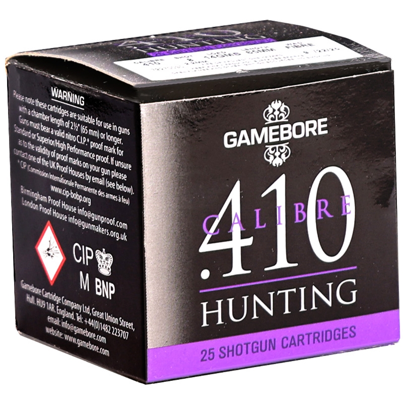 Gamebore Hunting 410 Gauge Ammo 2 1/2 1/2 Oz #8 Lead Shot Ammo - 410AISA8142.5 Box Of 25 410AISA8142.5 Box Of 25 Ammo