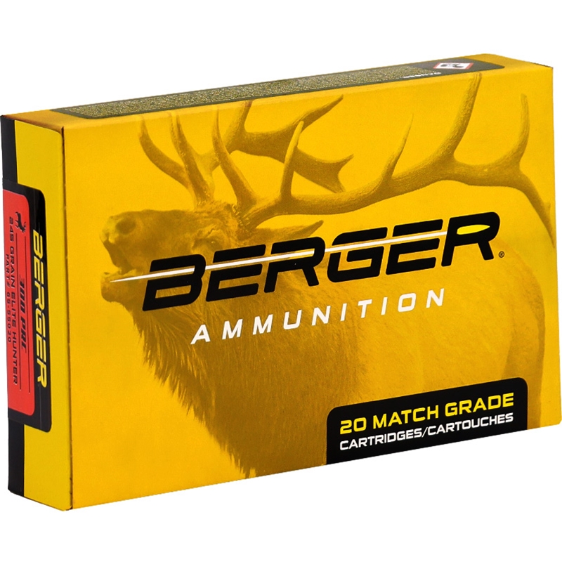 Berger Elite Hunter 300 PRC Ammo 245 Grain Open Tip Match - 65-55020 Box Of 20