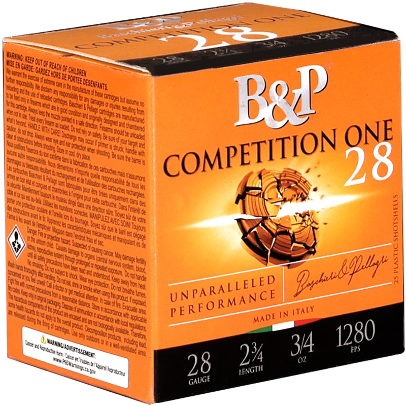 B&P Competition One 28 Gauge Ammo 2 3/4 3/4 Oz #7.5 Lead Shot Ammo - 28BCP75 Case Of 250 (10 Boxes Of 25) Ammo - Free Shipping 28BCP75 Case Of 250 (10 Boxes Of 25) - Free Shipping Ammo