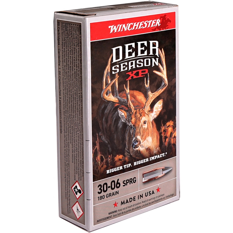 Winchester Deer Season XP 30-06 Springfield Ammo 180 Grain Polymer Tip Ammo - X3006DS2 Box Of 20 X3006DS2 Box Of 20 Ammo