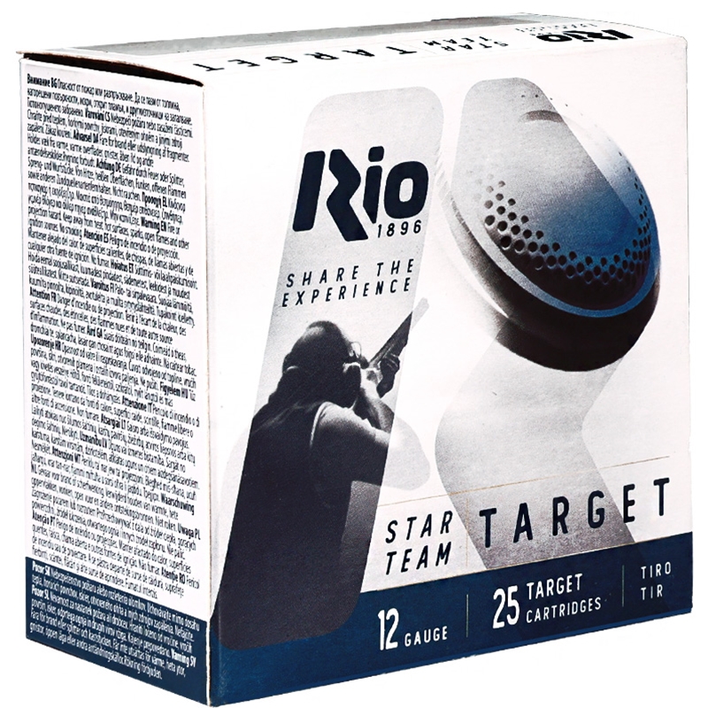 Rio Star Team Target 12 Gauge Ammo 2 3/4 1 1/8 Oz #7 1/2 Lead Shot Ammo - STT32LR75 Case Of 250 (10 Boxes Of 25) Ammo - Free Shipping STT32LR75 Case Of 250 (10 Boxes Of 25) - Free Shipping Ammo