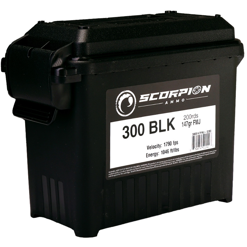 Bulk 300B147FMJ-S200 Case Of 600 (3 Boxes Of 200) - Bulk Free Shipping Ammo