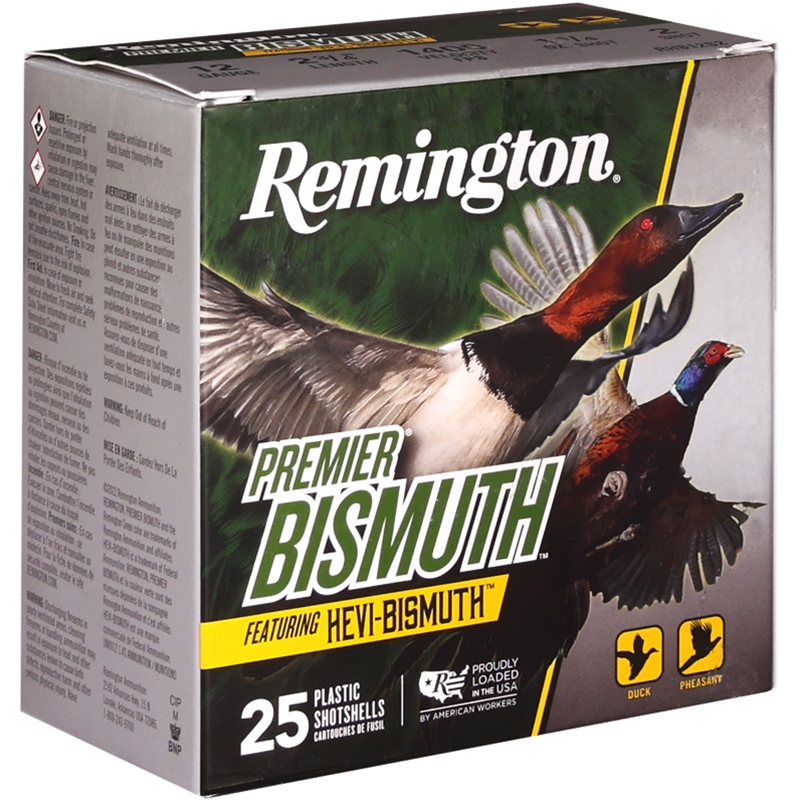 Remington Premier 12 Gauge Ammo 2 3/4 1 1/4 Oz #2 Bismuth Shot Ammo - R20503 Box Of 25 R20503 Box Of 25 Ammo