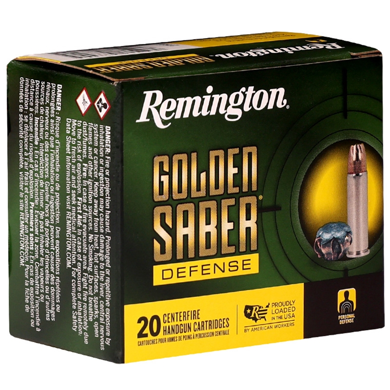 Remington Golden Saber Defense 38 Special P Ammo 125 Grain Jacketed Hollow Point Ammo - 27606 Box Of 20 27606 Box Of 20 Ammo
