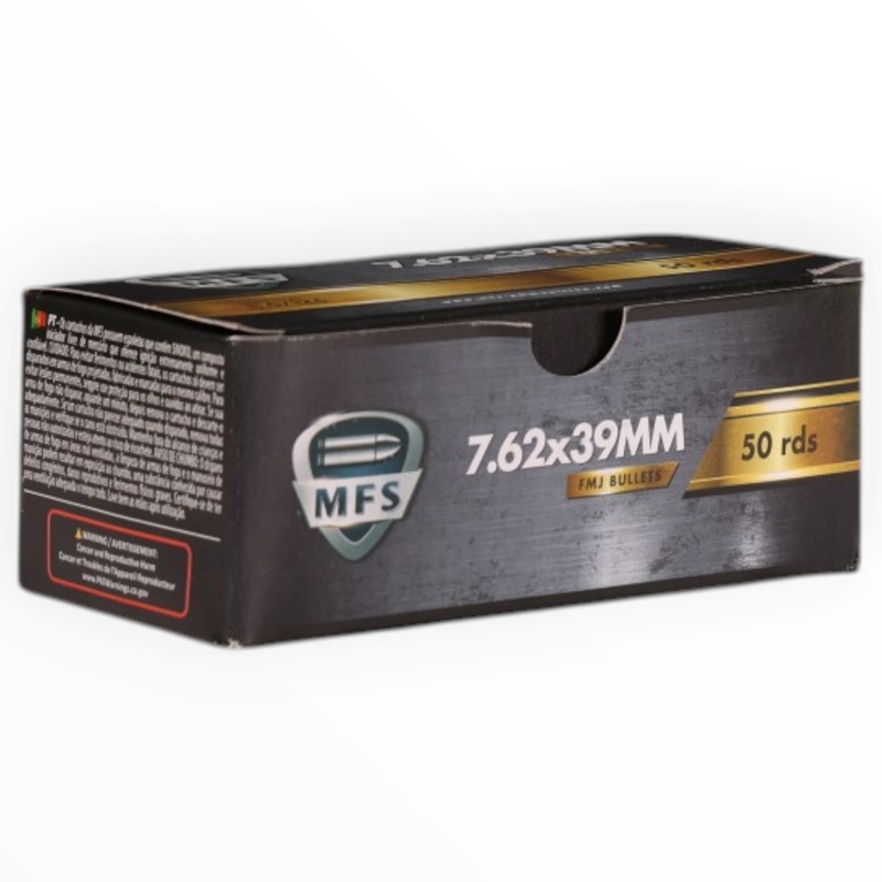 MFS 7.62x39mm Ammo 124 Grain Full Metal Jacket Ammo - MFSM67124 Box Of 50 MFSM67124 Box Of 50 Ammo