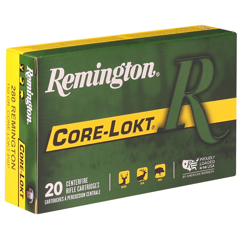 Remington Core-Lokt 280 Rem Ammo 150 Grain Pointed Soft Point Ammo - 29069 Box Of 20 29069 Box Of 20 Ammo