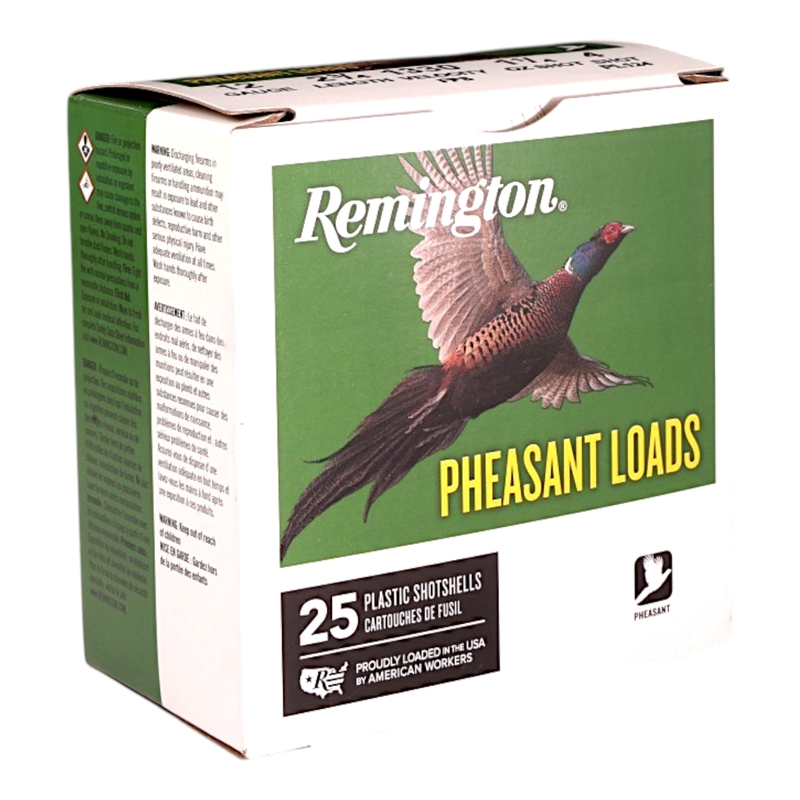 Remington Pheasant 12 Gauge Ammo 2 3/4 1 1/4 Oz #4 Lead Shot Ammo - 20046 Box Of 25 20046 Box Of 25 Ammo