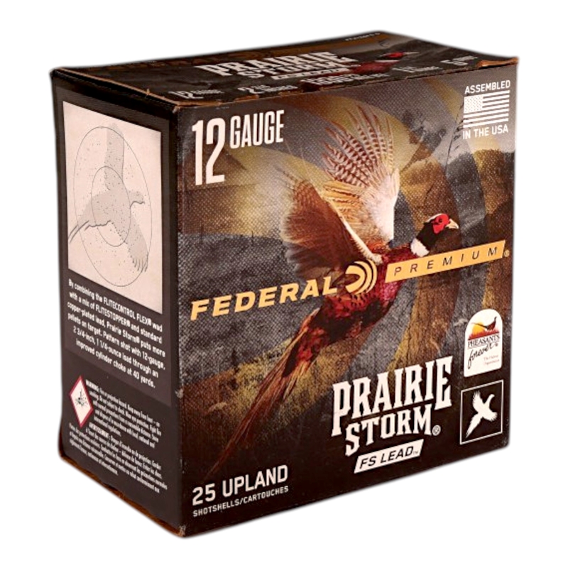 Federal Premium Prairie Storm 12 Gauge Ammo 2 3/4 1 1/4 Oz #5 Lead Shot Ammo - PFX126FS 5 Box Of 25 PFX126FS 5 Box Of 25 Ammo
