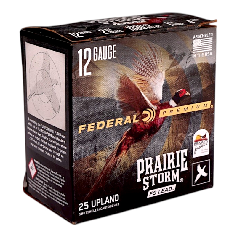 Federal Premium Prairie Storm 12 Gauge Ammo 2 3/4 1 1/4 Oz #4 Shot Ammo - PFX126FS 4 Box Of 25 PFX126FS 4 Box Of 25 Ammo