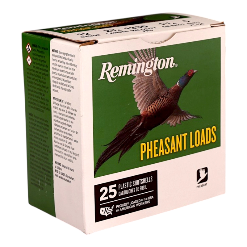 Remington Pheasant Load 12 Gauge Ammo 2 3/4 1 1/4 Oz #5 Lead Shot Ammo - 20024 Box Of 25 20024 Box Of 25 Ammo