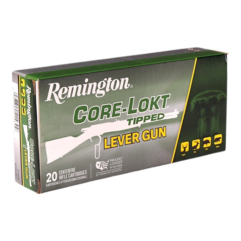 Remington Core-Lokt Tipped Lever Gun 444 Marlin Ammo 280 Grain Core-Lokt Tipped Ammo - 21439 Box Of 20 21439 Box Of 20 Ammo