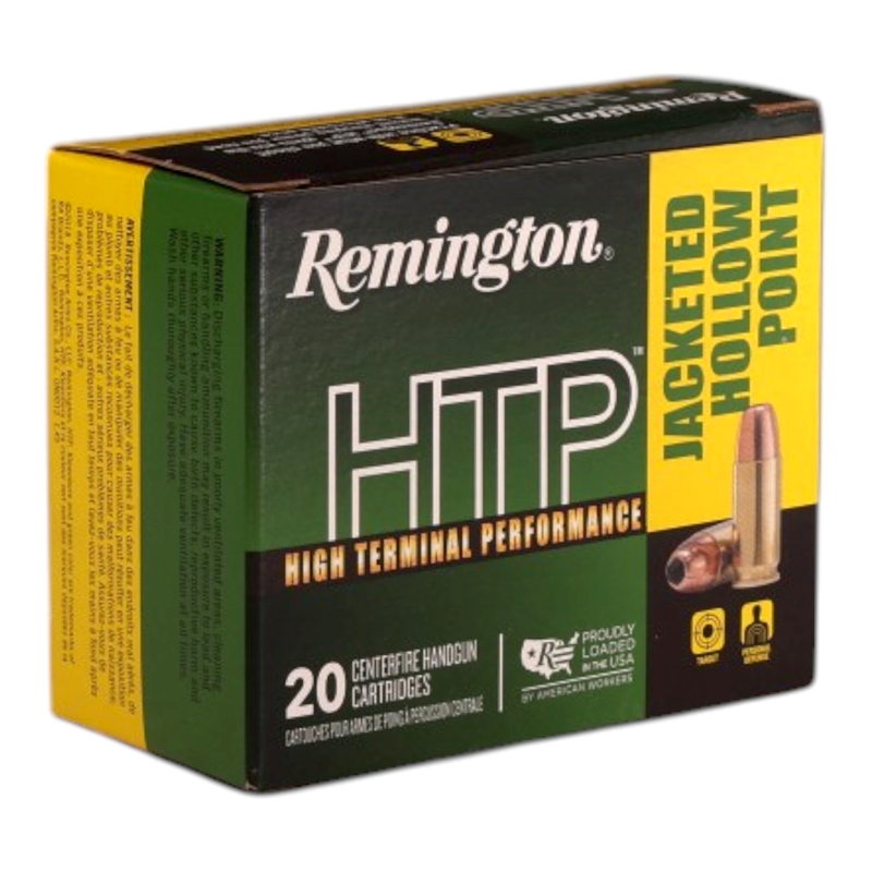 Remington HTP 45 ACP Ammo 185 Grain Jacketed Hollow Point Ammo - 21453 Box Of 20 21453 Box Of 20 Ammo