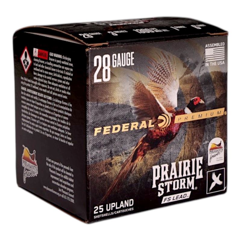 Federal Prairie Storm 28 Gauge Ammo 3 1 Oz #6 Lead Shot Ammo - PFX285FS 6 Box Of 25 PFX285FS 6 Box Of 25 Ammo