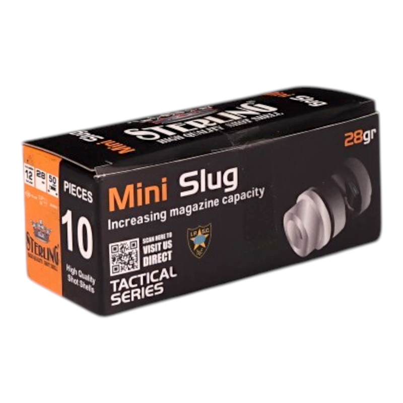 Sterling Tactical Series 12 Gauge Ammo 28 Grain Mini Slug Ammo - STERLING12MS Box Of 10 STERLING12MS Box Of 10 Ammo