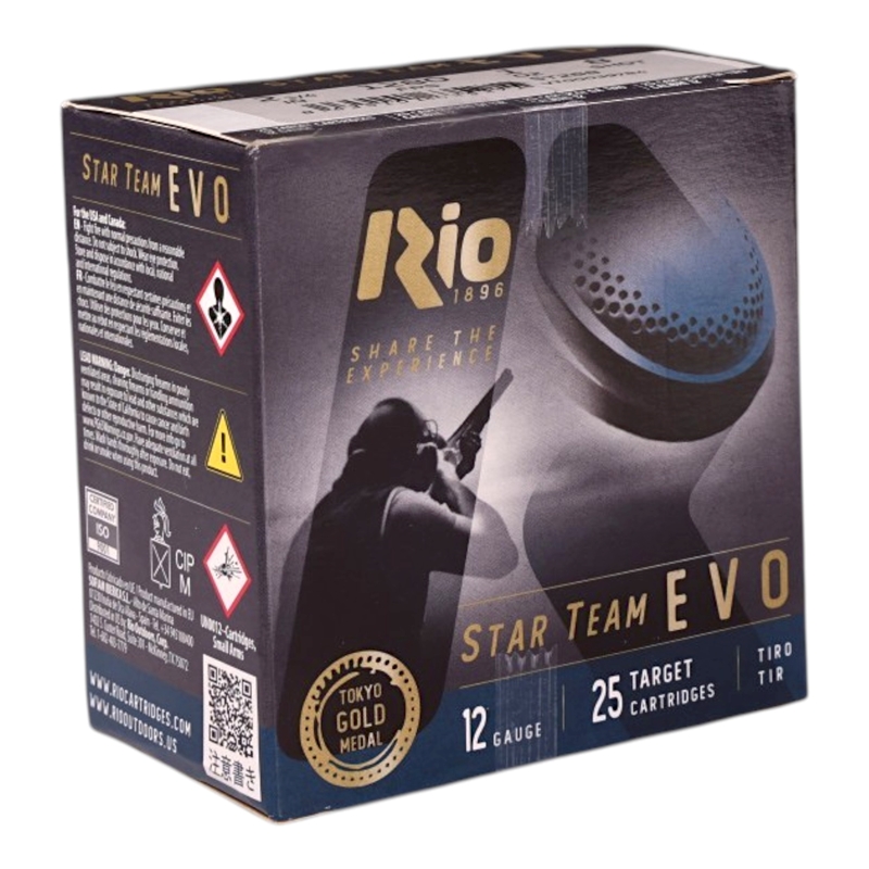 Rio Star Team Evo 12 Gauge Ammo 2 3/4 1 Oz #8 Lead Shot Ammo - ST288 Box Of 25 ST288 Box Of 25 Ammo