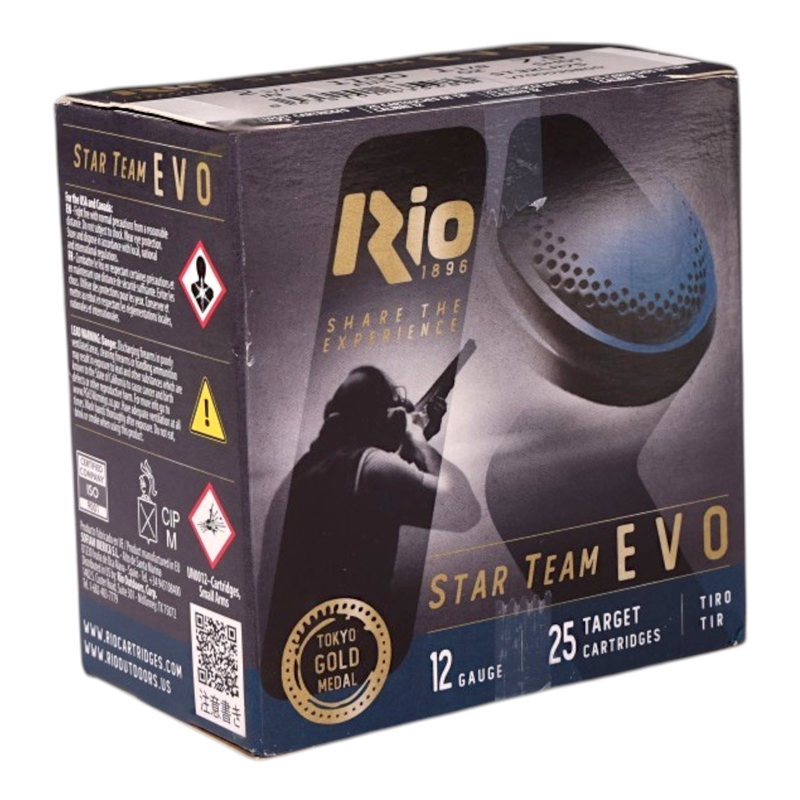 Rio Star Team EVO 12 Gauge Ammo 2 3/4 1 1/8 Oz #7 1/2 Lead Shot Ammo - ST32LR75 Box Of 25 ST32LR75 Box Of 25 Ammo