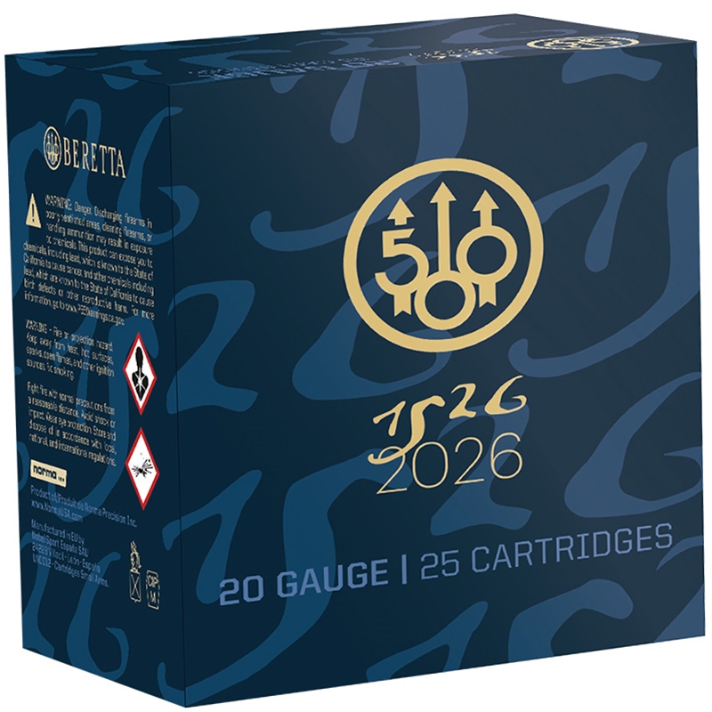 Norma Beretta 20 Gauge Ammo 2 3/4 1 Oz #8 Lead Shot 500th Anniversary Ammo - 1198902808 Box Of 25 1198902808 Box Of 25 Ammo