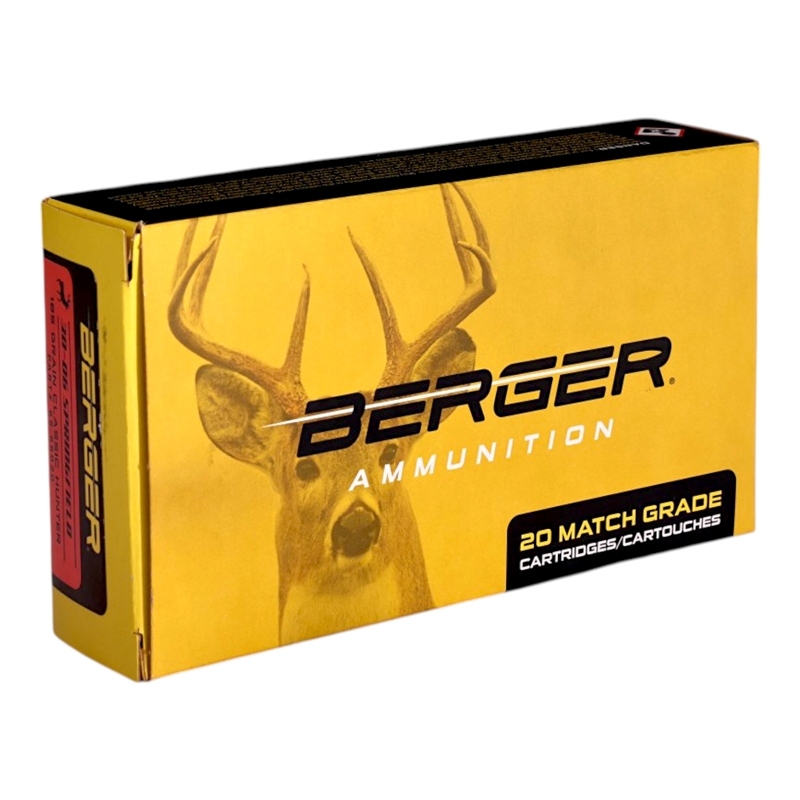 Berger Classic Hunter 30-06 Springfield Ammo 185 Grain Hollow Point Ammo - 65-66020 Box Of 20 65-66020 Box Of 20 Ammo