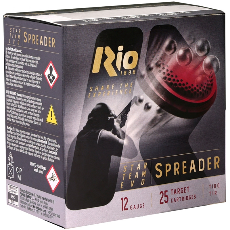 RIO Star Team EVO Helices 12 Gauge Ammo 2 3/4 1 Oz #7.5 Lead Shot Ammo - STH28HV75 Box Of 25 STH28HV75 Box Of 25 Ammo