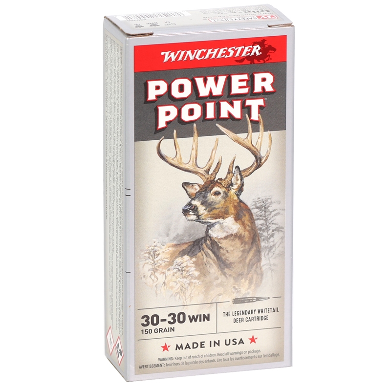 Winchester Super-X Power-Point 30-30 Winchester Ammo 150 Grain Jacketed Soft Point Ammo - X30306 Box Of 20 X30306 Box Of 20 Ammo