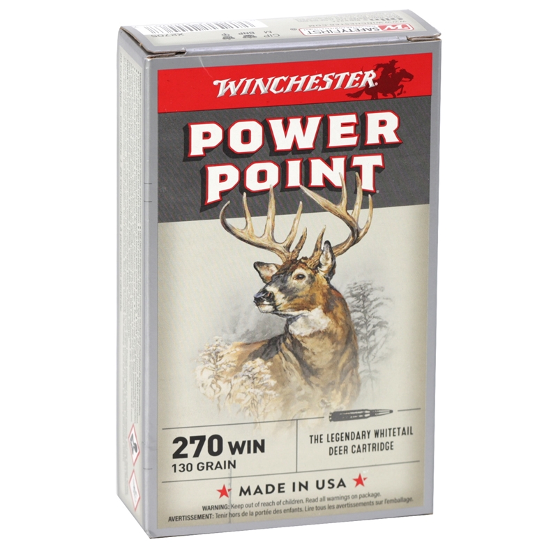 Winchester Super-X 270 Winchester Ammo 130 Grain Power-Point Ammo - X2705 Box Of 20 X2705 Box Of 20 Ammo