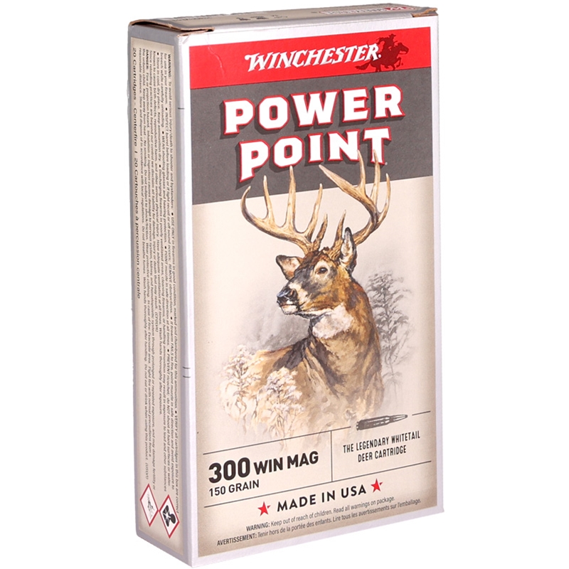Winchester Super-X 300 Winchester Magnum 150 Grain Power-Point Box Of 20 chester Super-X 300 Winchester Magnum 150 Grain Power-Point Box Of 20 Ammo