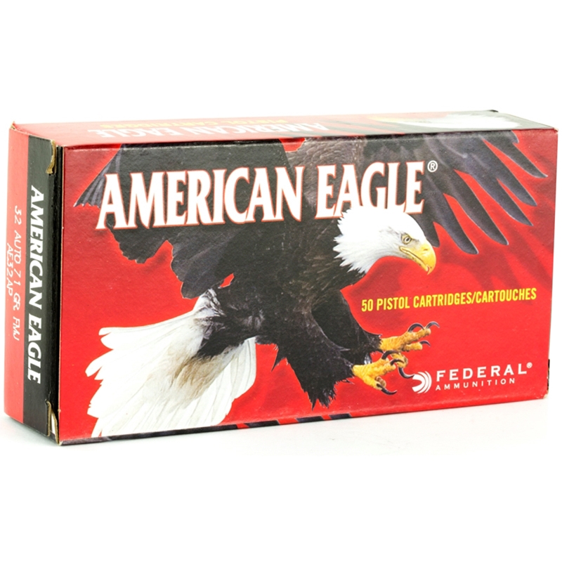 eral American Eagle 32 ACP Auto 71 Grain Full Metal Jacket Box Of 50 Ammo