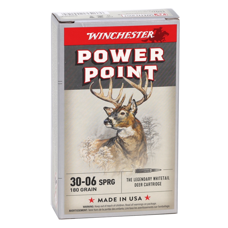 Winchester Super-X 30-06 Springfield Ammo 180 Grain Power-Point Ammo - X30064 Box Of 20 X30064 Box Of 20 Ammo