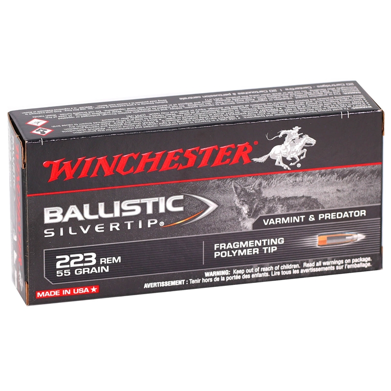 Winchester Supreme Elite 223 Remington 55 Grain Ballistic Silver Tip Box Of 20 chester Supreme Elite 223 Remington 55 Grain Ballistic Silver Tip Box Of 20 Ammo
