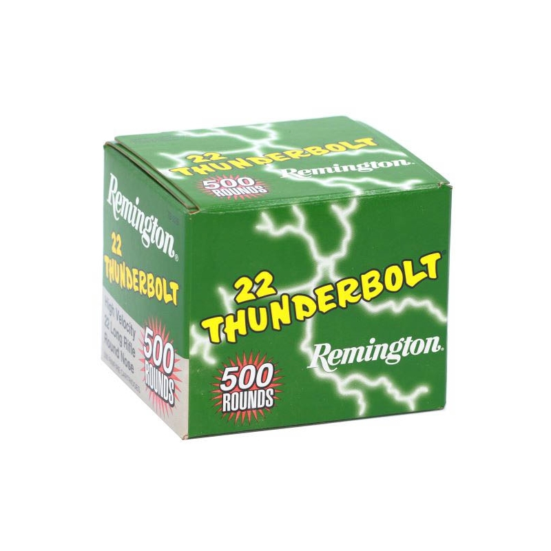 ington Thunderbolt 22 Long Rifle 40 Grain Lead Round Nose Bulk Box Of 500 Ammo