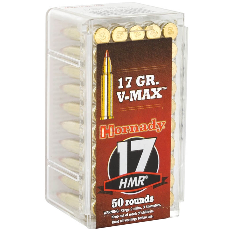 Hornady Varmint Express 17 HMR Ammo 17 Grain V-Max Ammo - 83170 Box Of 50 83170 Box Of 50 Ammo