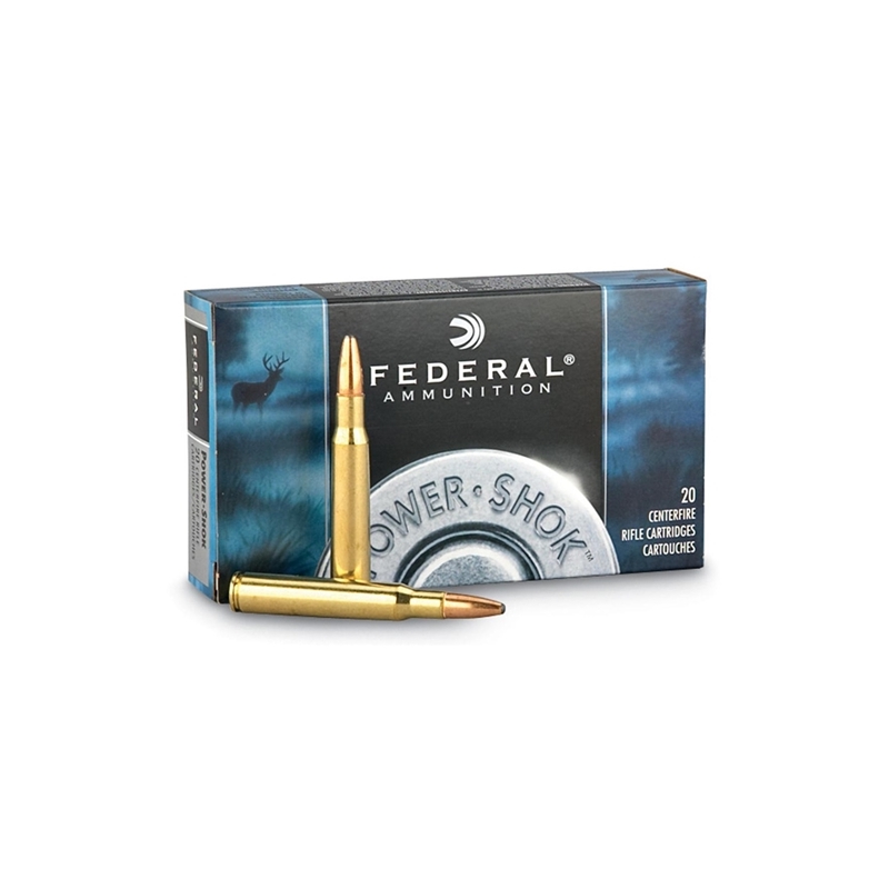 Federal Power-Shok 270 Winchester Ammo 130 Grain Copper Plated Soft Point Box Of 20 eral Power-Shok 270 Winchester 130 Grain Copper Plated Soft Point Box Of 20 Ammo