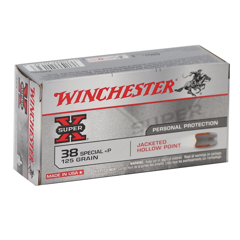 chester Super-X 38 Special P 125 Grain Jacketed Hollow Point Box Of 50 Ammo