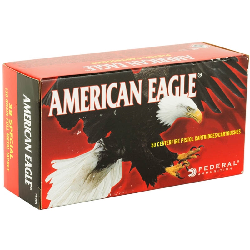 eral American Eagle 38 Special 130 Grain Full Metal Jacket Box Of 50 Ammo